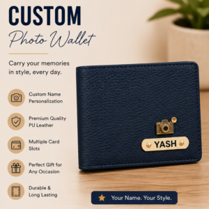 Custom Name Wallet | Personalized PU Leather Wallet for Men