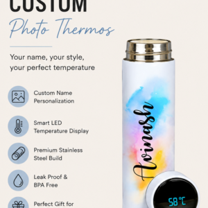 Smart LED Temperature Bottle | Personalized Thermos Flask